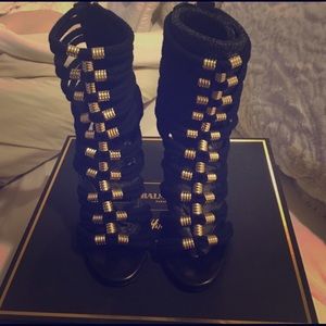 H&M x Balmain Gladiator heels